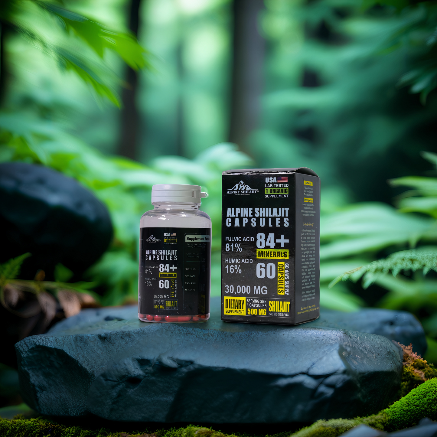 Alpine Himalayan Power Shilajit Gold 30ml Sun-Dried 85+ Minerals 70% Fulvic 16%