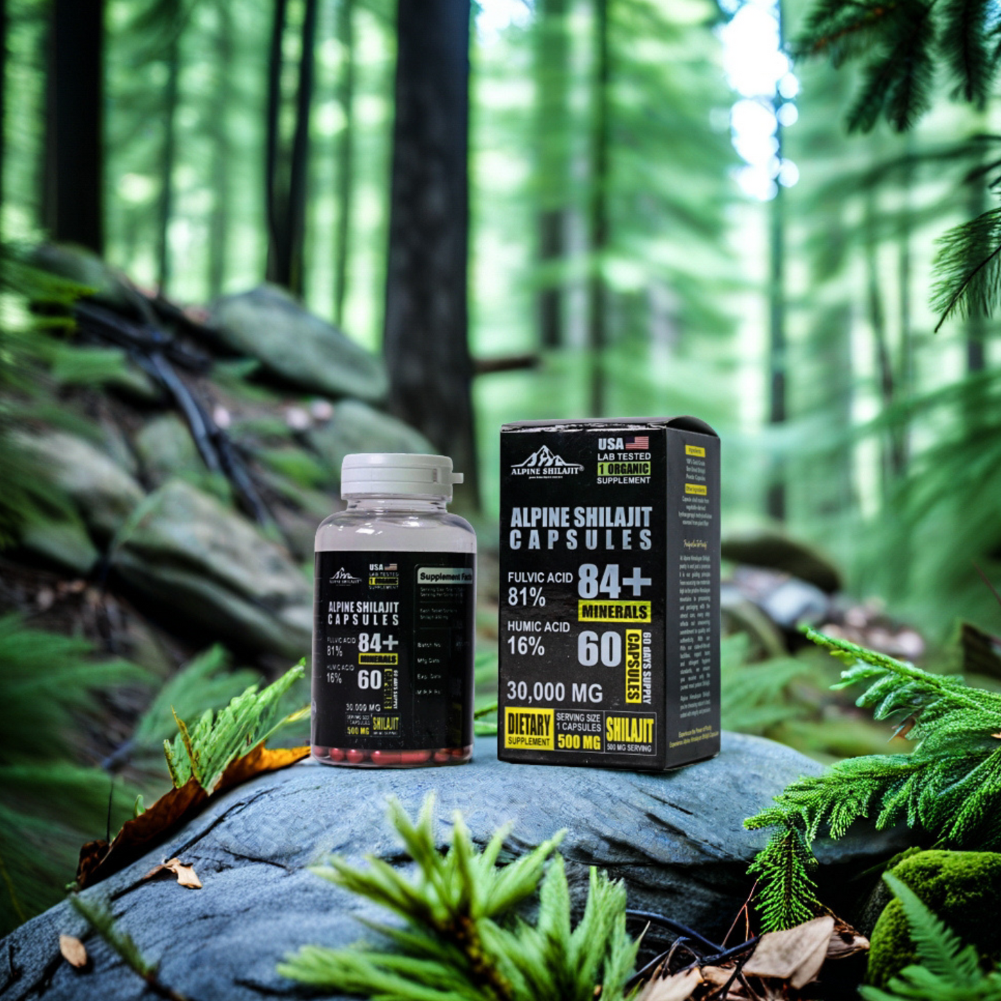 Alpine Himalayan Power Shilajit Gold 30ml Sun-Dried 85+ Minerals 70% Fulvic 16%