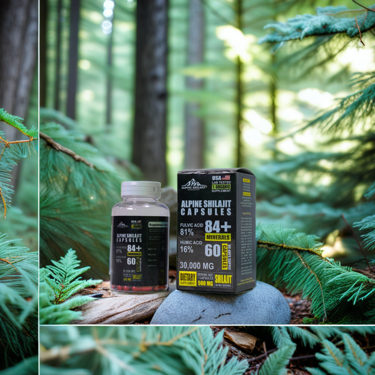 Alpine Himalayan Power Shilajit Gold 30ml Sun-Dried 85+ Minerals 70% Fulvic 16%