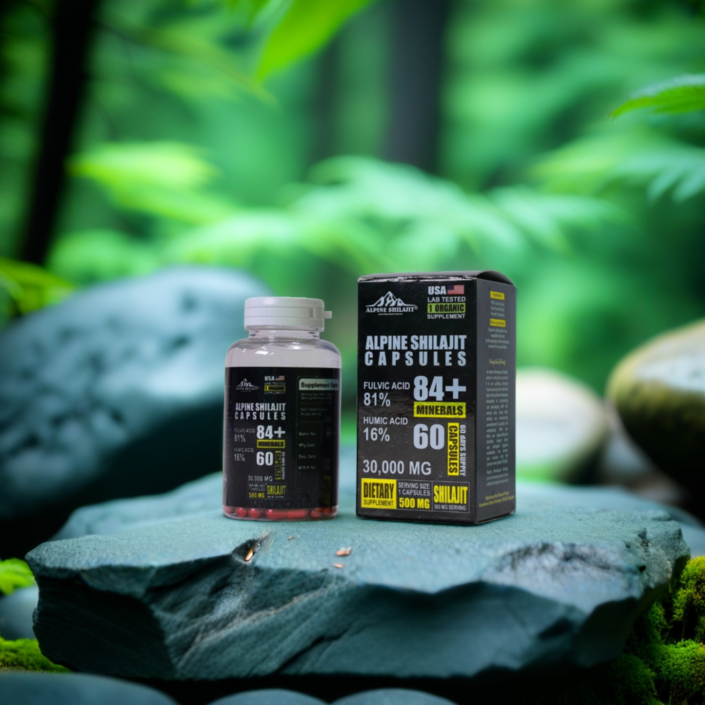 Alpine Himalayan Power Shilajit Gold 30ml Sun-Dried 85+ Minerals 70% Fulvic 16%