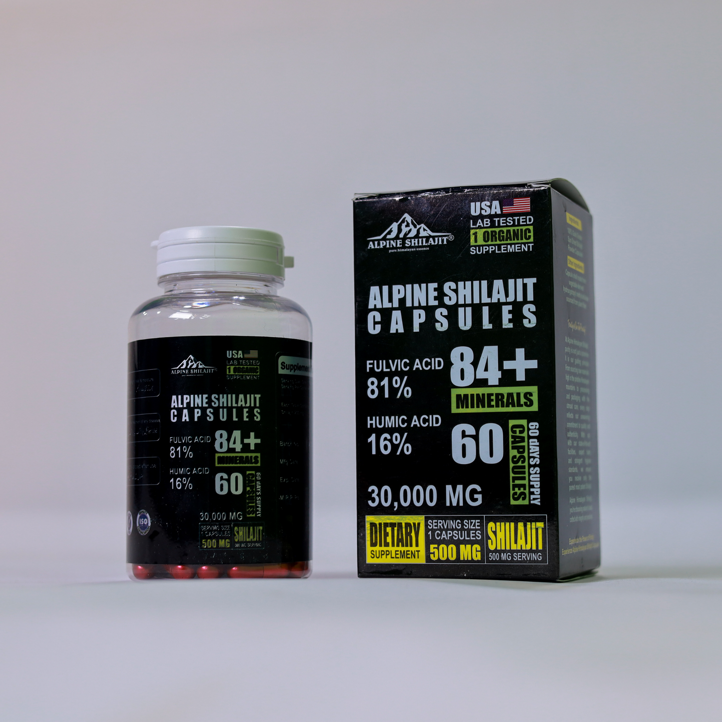 Alpine Himalayan Power Shilajit Gold 30ml Sun-Dried 85+ Minerals 70% Fulvic 16%