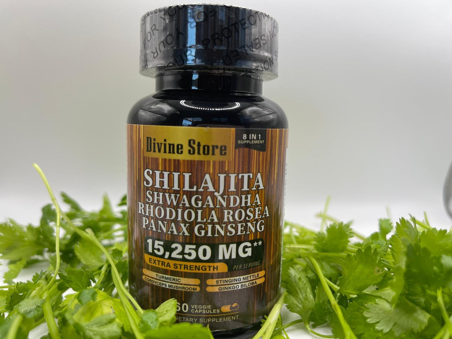 Shilajit capsules Supplement with Panax Ginseng (60 Capsules)