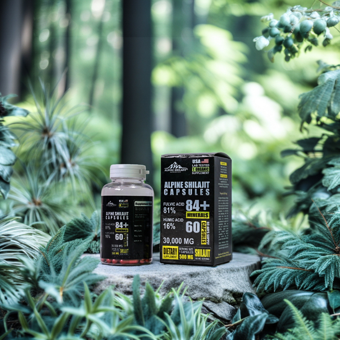 Alpine Himalayan Power Shilajit Gold 30ml Sun-Dried 85+ Minerals 70% Fulvic 16%
