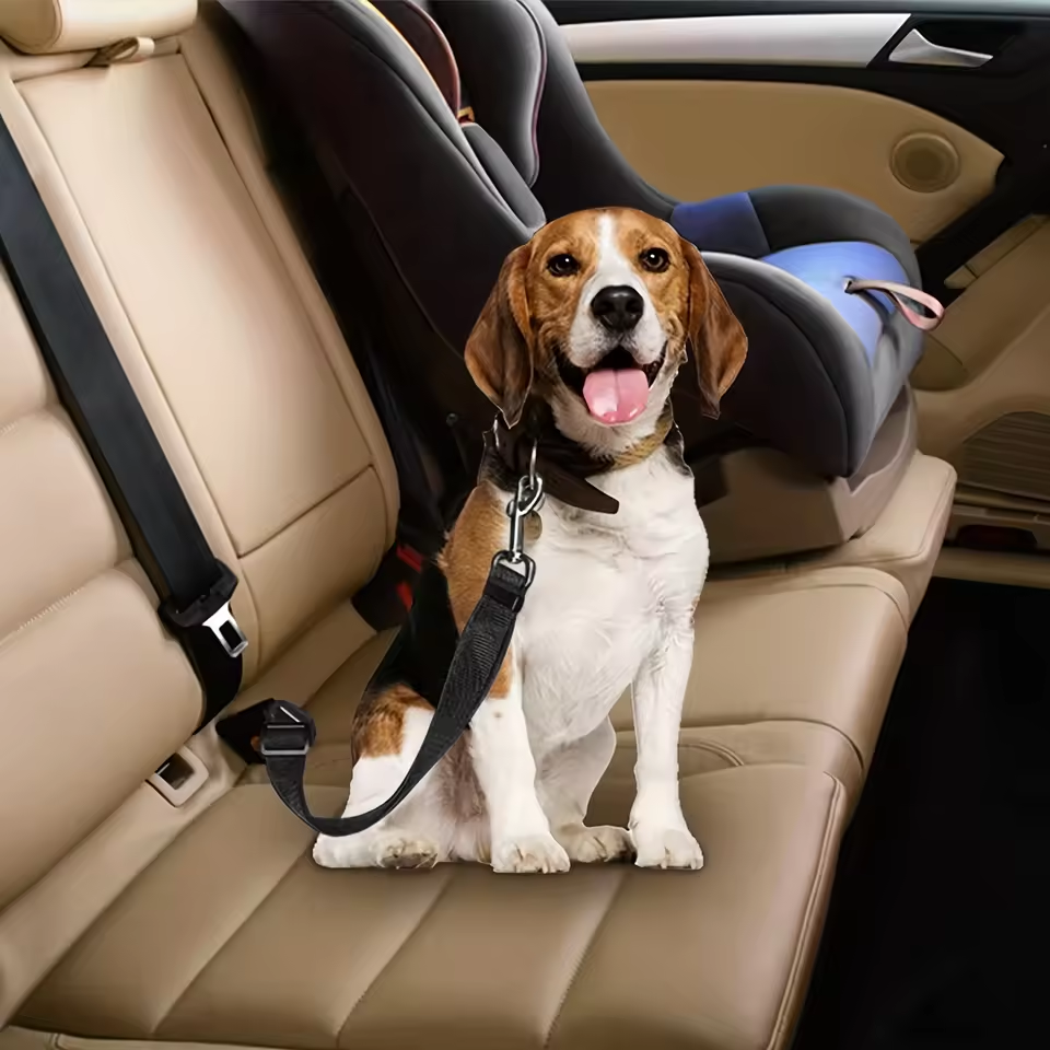 Dog Car Seat Belt Leash Adjustable Safety Harness Pet Travel Restraint