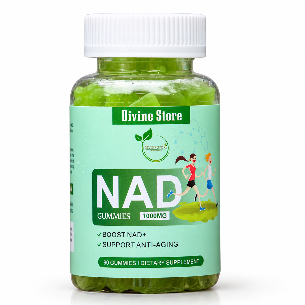 NAD+ Gummies | NMN, NR, Resveratrol & CoQ10 | 6-in-1 Formula